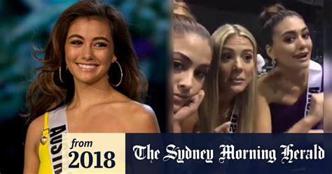 Video Australian Miss Universe Criticised For Racist Video