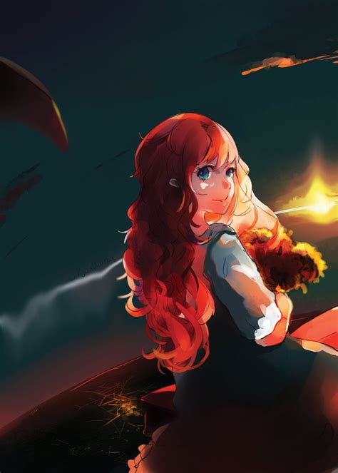 On Deviantart Red Hair Girl Anime Anime Red Hair Red