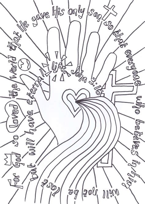 Use the john 3 16 coloring coloring page as a fun activity for your next children's sermon. John 3:16 Coloring Pages - Coloring Home