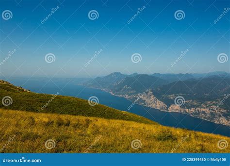 View From Monte Baldo On Lake Garda Stock Photo Image Of Lake