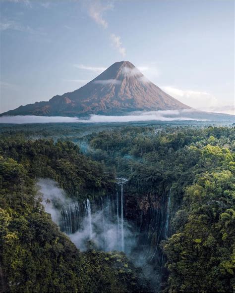 Absolutely Gorgeous Tumpak Sewu Waterfall In East Javaindonesia