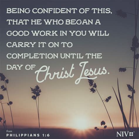 Niv Verse Of The Day Philippians 16 Devotional Quotes Biblical