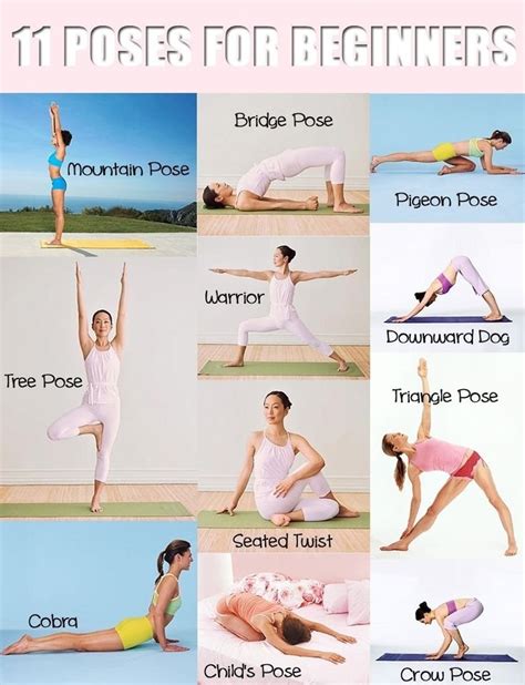 11 Poses For Beginner Yoga A Collection Of