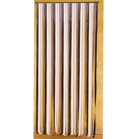 Très isolants et chauds, ils seront utilisés sur une porte d'entrée pour vous protéger du froid et des bruits extérieurs. Rideau de porte lanières plastique marron et beige ...