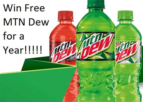 Win Free MTN Dew For A Year Instant Win Games Sweepstakes Mountain Dew