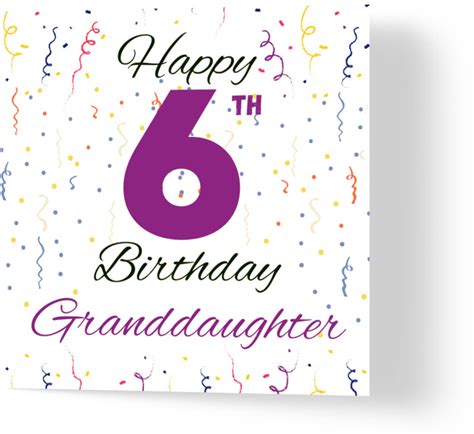 Happy 6th Birthday Granddaughter Wuzci