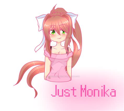 Just Monika By Blossomcherrie On Deviantart