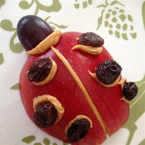 Yummy Ladybug Healthy Snack | AllFreeKidsCrafts.com
