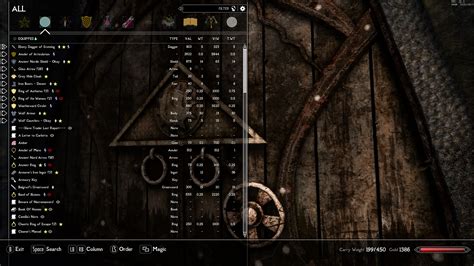 Skyui Aio Survival Sas Patch For Equipped Items On Top At Skyrim Special Edition Nexus Mods