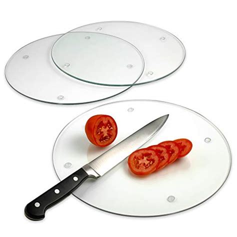 Clever Chef Glass Cutting Board Set 4 Non Slip Cutting Boards Are Shatter Resistant Durable