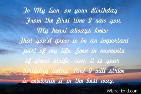 Her arms will always be open for a loving hug whenever he feels tired from the very first moment a mother senses her son's presence inside her, they create this magical connection. Birthday Quotes For Deceased Son. QuotesGram