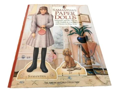 American Girl Samantha Paper Dolls With Sticky Dots New Retired Free