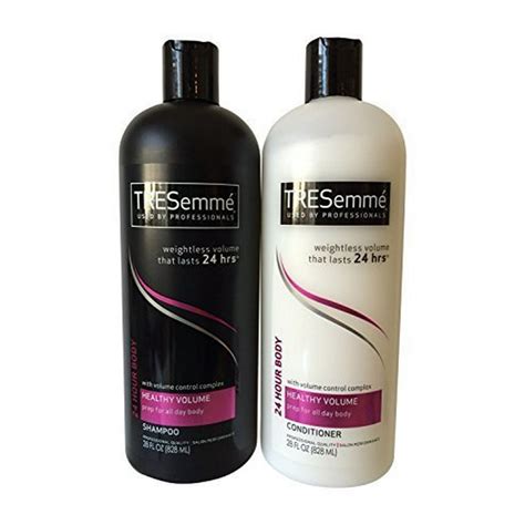 Tresemme Healthy Volume Shampoo And Conditioner 24 Hour Body 28 Fluid