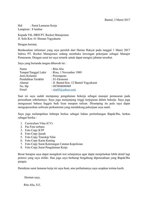 Surat lamaran kerja untuk posisi di tim accounting. Top Contoh Surat Lamaran Kerja 1 Lampiran 15 Di Ide ...