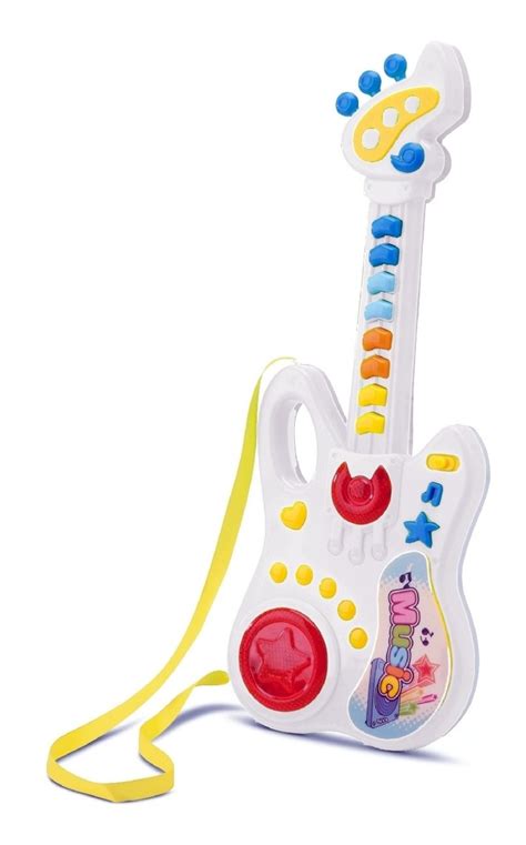 Guitarra Infantil Som E Luz Brinquedo Musical Bee Toys Mercado Livre