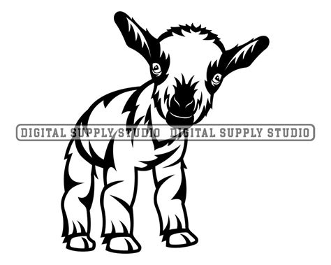 Baby Goat Svg Baby Goat Svg Farm Animals Svg Goat Files For Etsy Uk