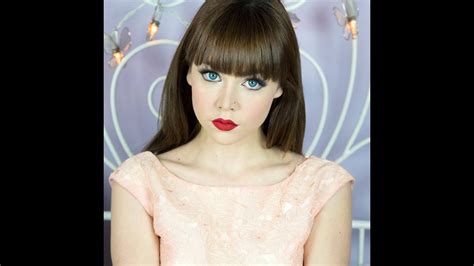 Model Demonstrates How To Get The Porcelain Doll Make Up Look Youtube