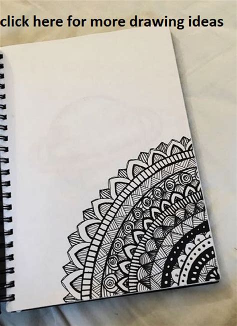 50 Cool And Easy Things To Draw When Bored Easy Drawings Mandala