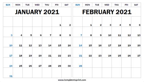 Jan Feb 2021 Calendar United Kingdom Jan 2021 Calendar With Holidays