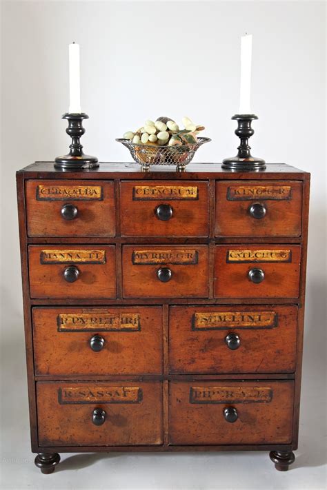 Antique apothecary chest of drawers chemist pharmacy victorian circa 1870. Victorian Apothecary Bank Of Drawers V27 - Antiques Atlas