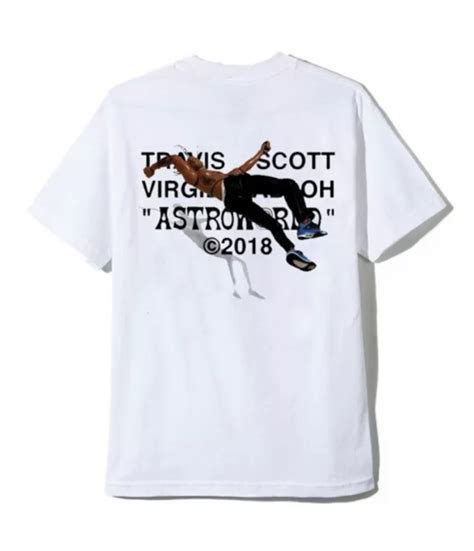 Tee Shirt Blanc Travis Scott X Virgil Abloh Magic Custom