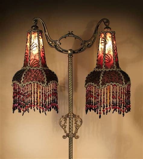 Antique Victorian Beaded Lamp Antique Floor Lamps And Beaded Victorian