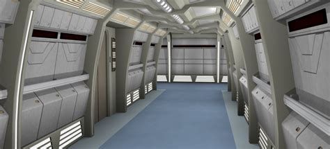 Starfleet Intelligence File Corridor Uss Enterprise Ncc 1701 D