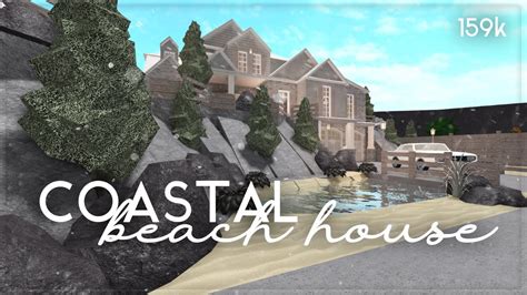 Roblox Bloxburg Hillside Beach House House Build Youtube