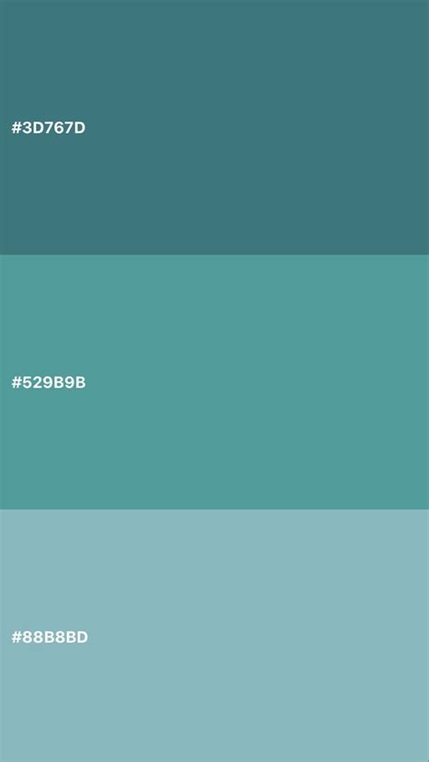 Pin By Becca Cartwright On Aqua Hex Color Palette Teal Color Palette