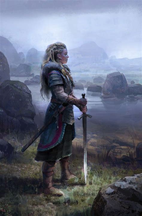 Shield Maiden Prepares More Fantasy Warrior Fantasy Rpg Medieval