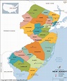 New Jersey County Map, New Jersey Counties List