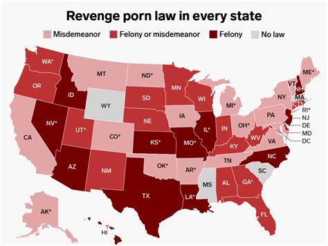 Heres A Map Showing Which Us States Have Passed Laws Against Revenge