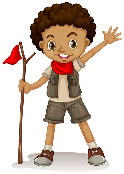 A Young Boy Scout 299658 Vector Art At Vecteezy
