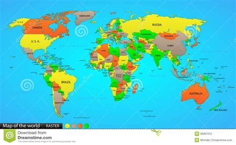 All top 10 top 20 top 50 top 100. Mappa politica del mondo illustrazione vettoriale ...