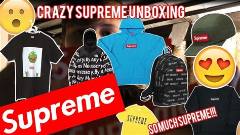 Crazy Supreme Unboxing So Much Supreme Youtube