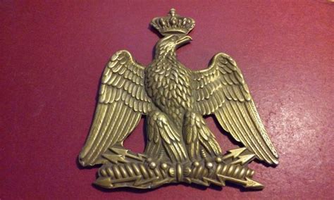 vintage solid brass plaque eagle with crown military or patriotic insignia crest brass plaques