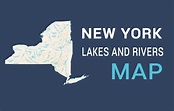 New York Lakes and Rivers Map - GIS Geography