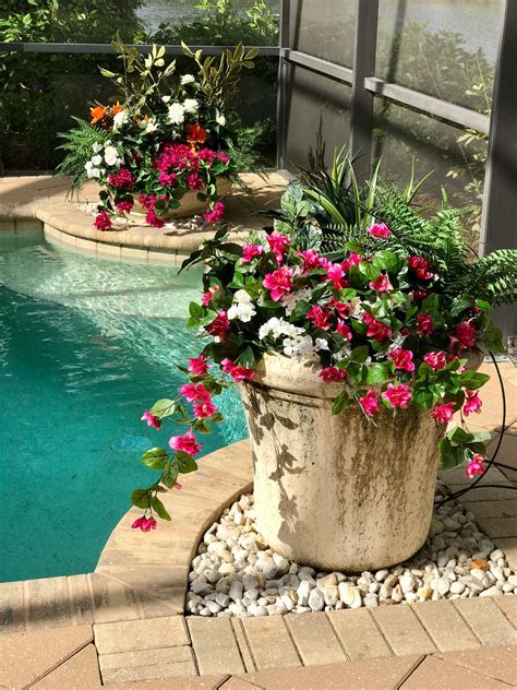 Today i am making a potted tulip floral arrangement for my spring/easter decor. A Florida pool container planting of assorted outdoor ...