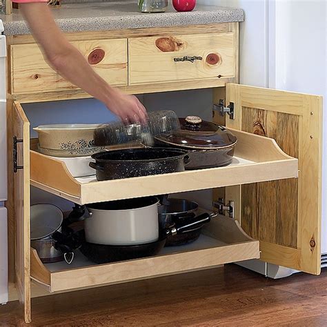 Turn the pull out drawer so that the front is facing the ground. Birch Pullout Shelf Kits for Kitchen or Bath-Shelf Kit ...