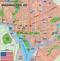 Karte von Washington, DC (Hauptstadt in Vereinigte Staaten) | Welt-Atlas.de
