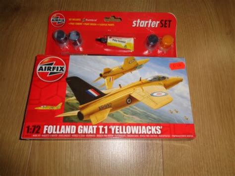 L246 Airfix Model Kit A55112 Folland Gnat T 1 Yellowjacks 172