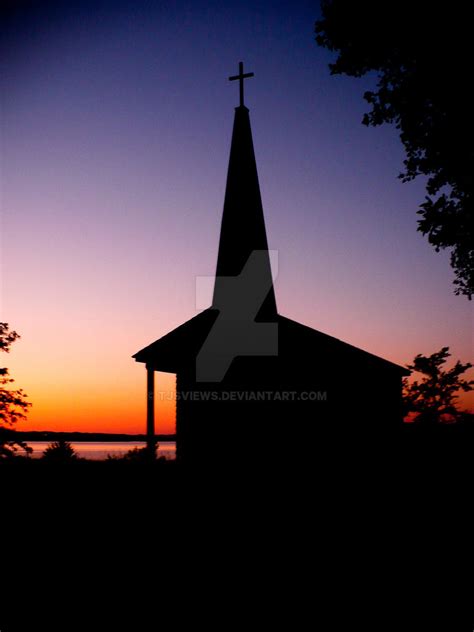 Country Church In The Sunset By Tjsviews On Deviantart