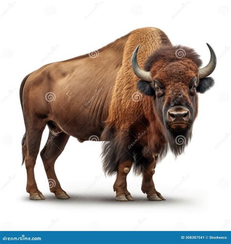 High Quality 3d Bison Photo with Mythological References Stock