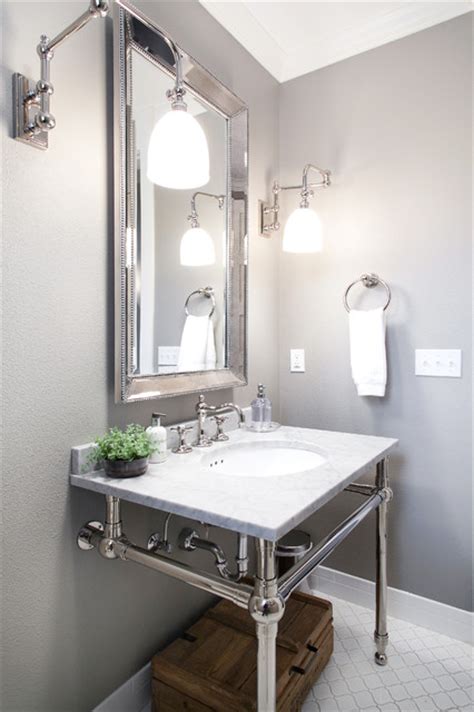 Designing the perfect bathroom is no easy feat, as there are many things to consider when selecting surface materials, fixtures when designing your bathroom, you may think that a tub is an indispensable fixture, but it really depends on whether you actually take baths. Transitional Powder Bath Vanity - Transitional - Powder ...