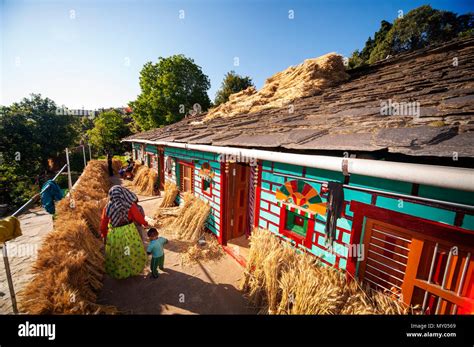 Typical Kumaoni House Where A Bunch Of Wheat Is Drying In The Sun Kala Agar Village Kumaon