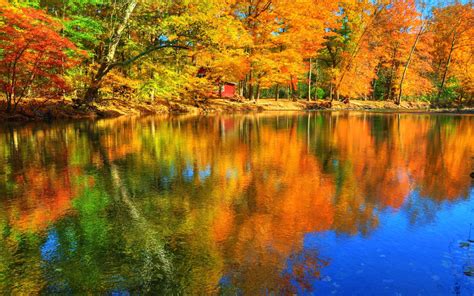 Colorful Autumn Reflections Wallpapers Wallpaper Cave