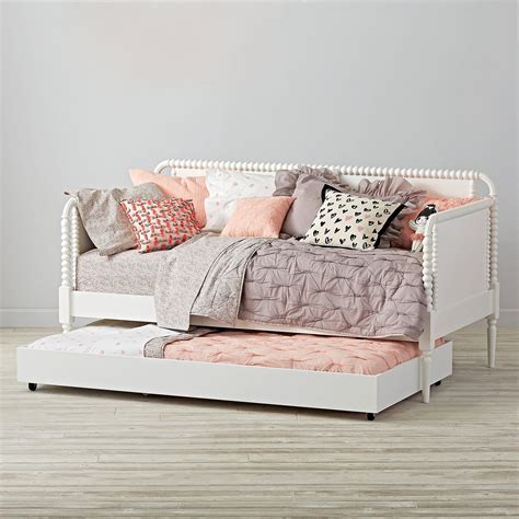 Jenny Lind Kids Daybed White The Land Of Nod Shared Girls Bedroom