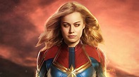 Captain Marvel Movie 2019 Brie Larson as Carol Danvers 4K Wallpaper ...