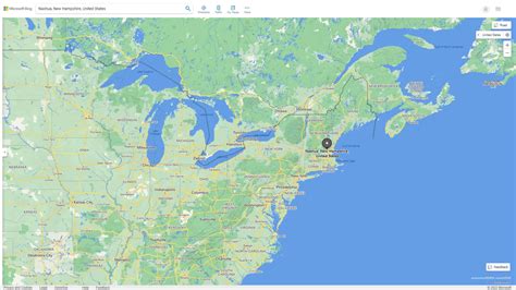 Nashua New Hampshire Map United States
