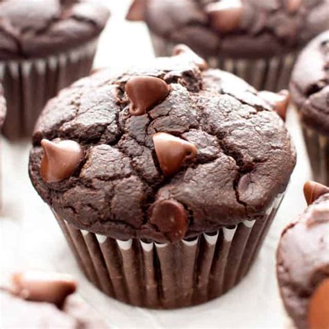 Best Vegan Gluten Free Moist Chocolate Muffins Recipe Easy Double